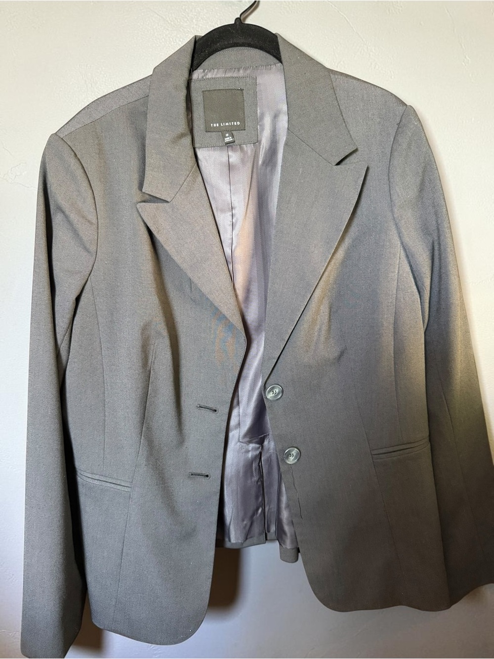 The Limited dark Gray Tailored Blazer Jacket Size 12 | Classic Office Career